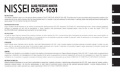 Nissei DSK-1031 Instructions