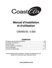 Coast Air CMW051B-5 000 Manuel D'installation Et D'utilisation