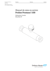 Endress+Hauser Proline Promass I 100 Manuel De Mise En Service