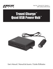 Wagan Tech Travel Charge Quad USB Power Hub Guide D'utilisation