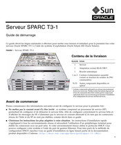 Sun Oracle SPARC T3-1 Guide De Démarrage