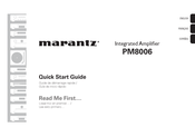 Marantz PM8006 Guide De Démarrage Rapide