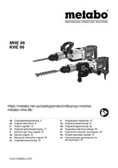 Metabo MHE 96 Notice Originale