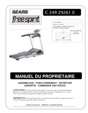 Sears free spirit C 249 29261 0 Manuel Du Propriétaire