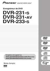 Pioneer DVR-231-AV Mode D'emploi