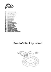 Pontec PondoSolar Lily Island Notice D'emploi