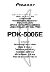 Pioneer PDK-5006E Mode D'emploi