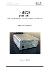 M2TECH EVO DAC Manuel D'utilisation