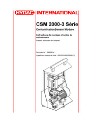 HYDAC International CSM 2000-3 Série Instructions De Montage Et Notice De Maintenance