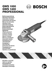 Bosch GWS 1400 Professional Instructions D'emploi