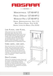 Absaar 12T AB-HP12 Mode D'emploi