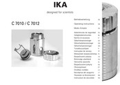 IKA C 7010 Mode D'emploi