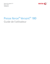 Xerox Versant 180 Mode D'emploi
