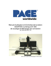 Pace worldwide SODRTEK ST 350 Manuel D'utilisation Et D'entretien