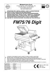 Minipack-Torre FM76 Digit Instructions Pour L'installation, L'emploi Et L'entretien