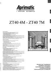 Aprimatic ZT40 4M Instructions Pour L'installation