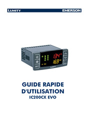 Emerson LUMITY IC208CX EVO Guide Rapide D'utilisation