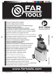 Far Tools BVS 2800 Notice Originale