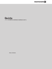 Beyerdynamic QUINTA Notice D'utilisation