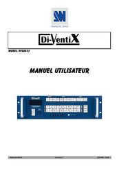 Analog way Di-Ventix DVX8022 Manuel Utilisateur