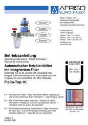 Afriso EURO-INDEX FloCo-Top-1K Notice Technique