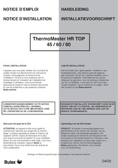 bulex ThermoMaster HR TOP 60 Notice D'emploi