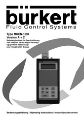 Burkert MKEN-1094 Instructions De Service