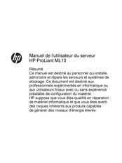 HP ProLiant ML10 Manuel De L'utilisateur