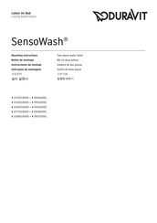 DURAVIT SensoWash 09352000 Série Notice De Montage