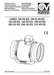 Vortice LINEO 100 V0 ES Notice D'emploi Et D'entretien