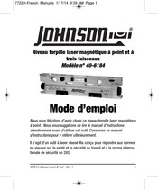 Johnson 40-6184 Mode D'emploi