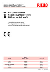 Riello GAS 5/2 Instructions Pour L'installation, L'utilisation Et L'entretien