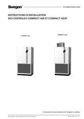 Swegon COMPACT Heat Instructions D'installation