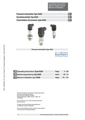 Burkert 8325 Manuel D'utilisation