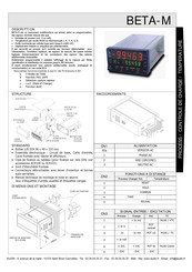 Ditel BETA-M Mode D'emploi
