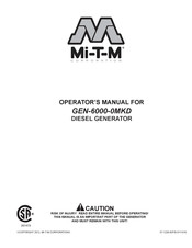 Mi-T-M GEN-6000-0MKD Mode D'emploi