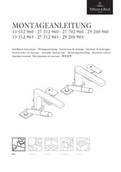 Villeroy & Boch 13 512 965 Instructions De Montage