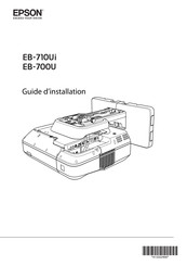 Epson EB-710Ui Guide D'installation