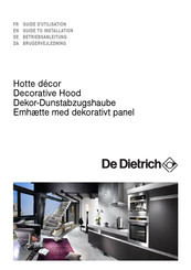 De Dietrich DHD921X Guide D'utilisation