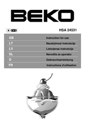 Beko HSA 24531 Instructions D'utilisation