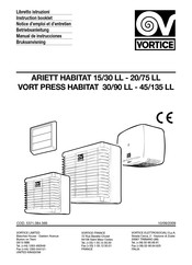 Vortice VORT PRESS HABITAT 30/90 LL Notice D'emploi Et D'entretien