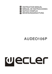 Ecler AUDEO106P Mode D'emploi