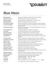 DURAVIT Blue Moon 760402 Notice De Montage