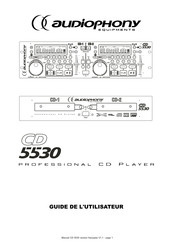 audiophony CD 5530 Mode D'emploi