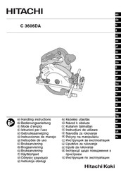 Hitachi Koki C3606DA Mode D'emploi