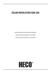 Heco CELAN REVOLUTION SUB 32A Mode D'emploi