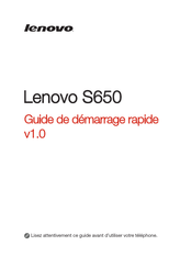 Lenovo S650 Mode D'emploi
