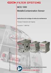 HYDAC FILTER SYSTEMS MCS14 Série Instructions De Montage Et Notice De Maintenance