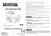 Honda GCV135E Manuel De L'utilisateur