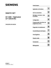 Siemens SIMATIC NET S7-1200-TeleControl Instructions De Service